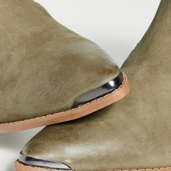 NEW w BOX BOTKIER Military Green Greer Booties 7.5 - Picture 8 of 9